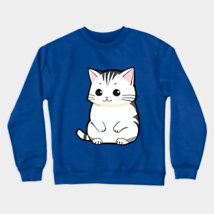 Hamster like Cat Crewneck Sweatshirt